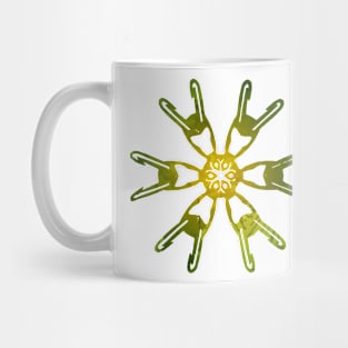 Snowflake Inspired Silhouette Mug